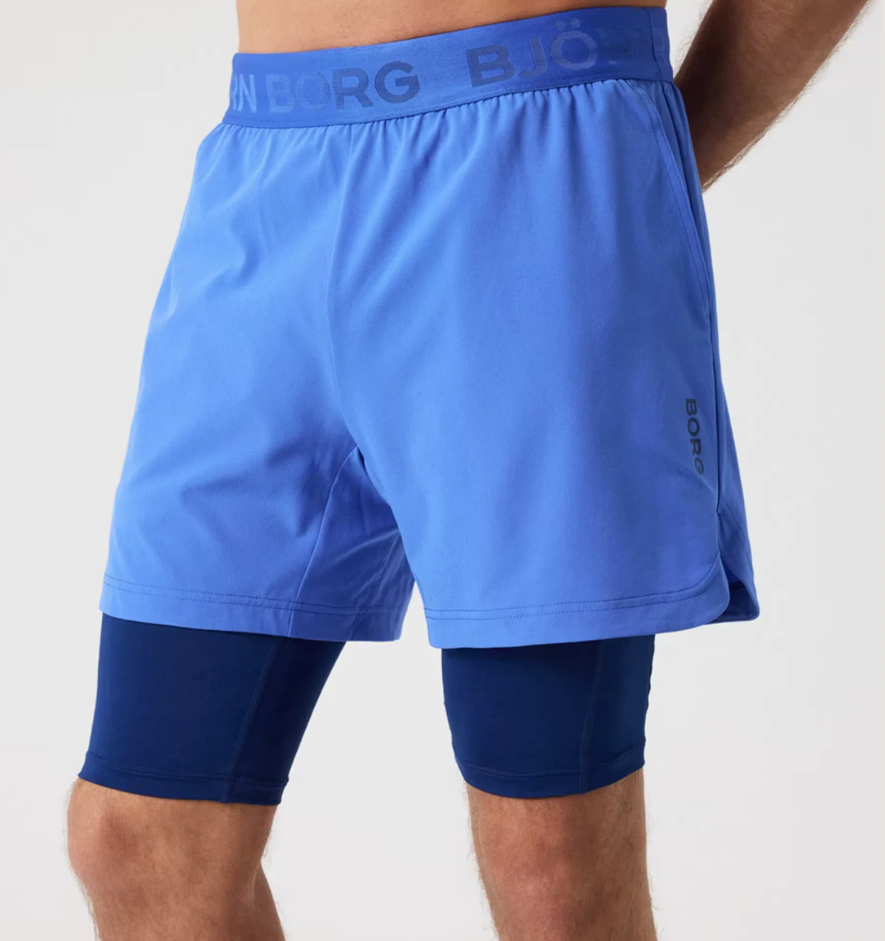 2-in-1 shorts heren